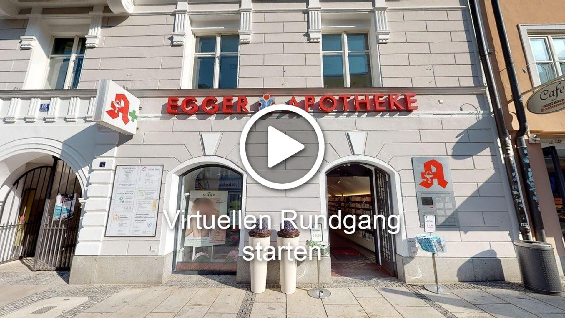 Egger Apotheke in der Ludwigstraße, Passau – 360°-Rundgang starten